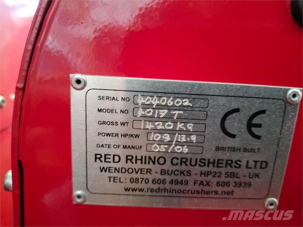 Red Rhino 4017T Роздрібнювачі