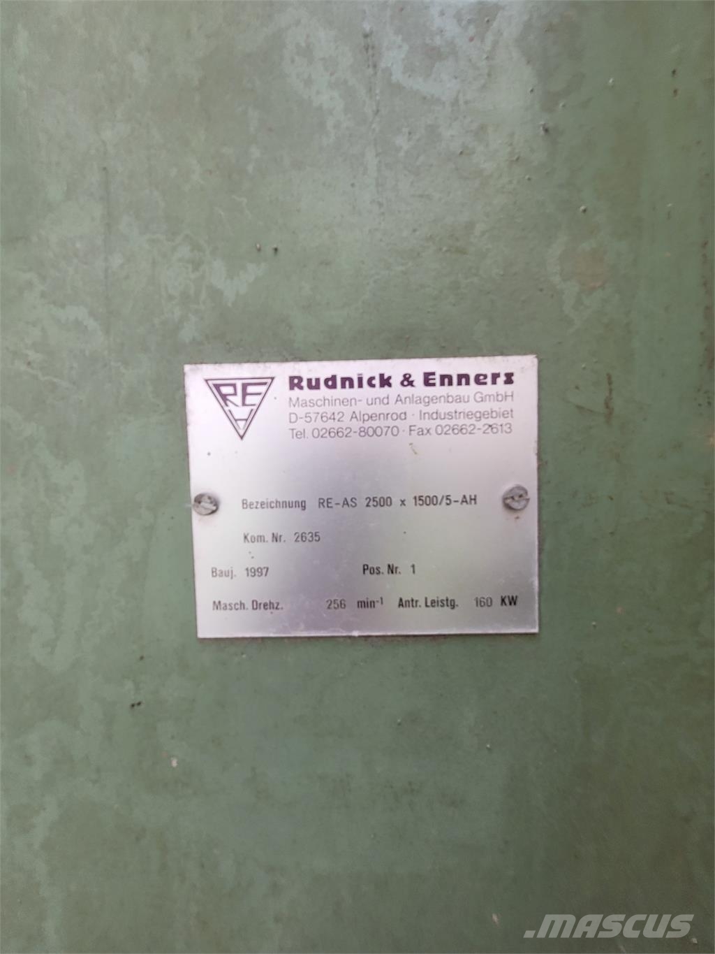 Rudnick & Enners GmbH Wood/plastic shredder Avfallsknusere