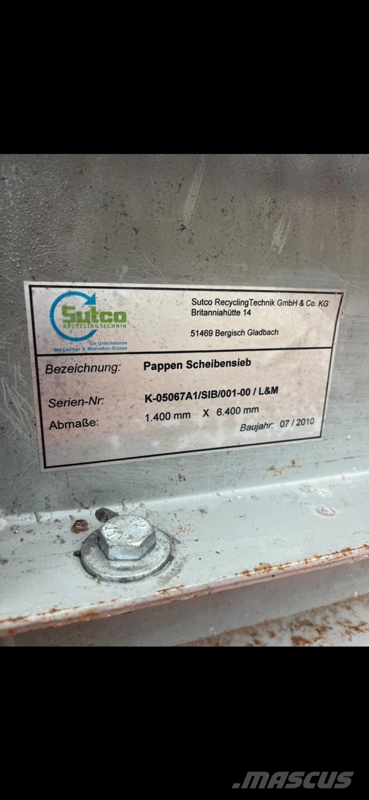  Sutco 2D/3D Flip Flow Screening Deck Elekler