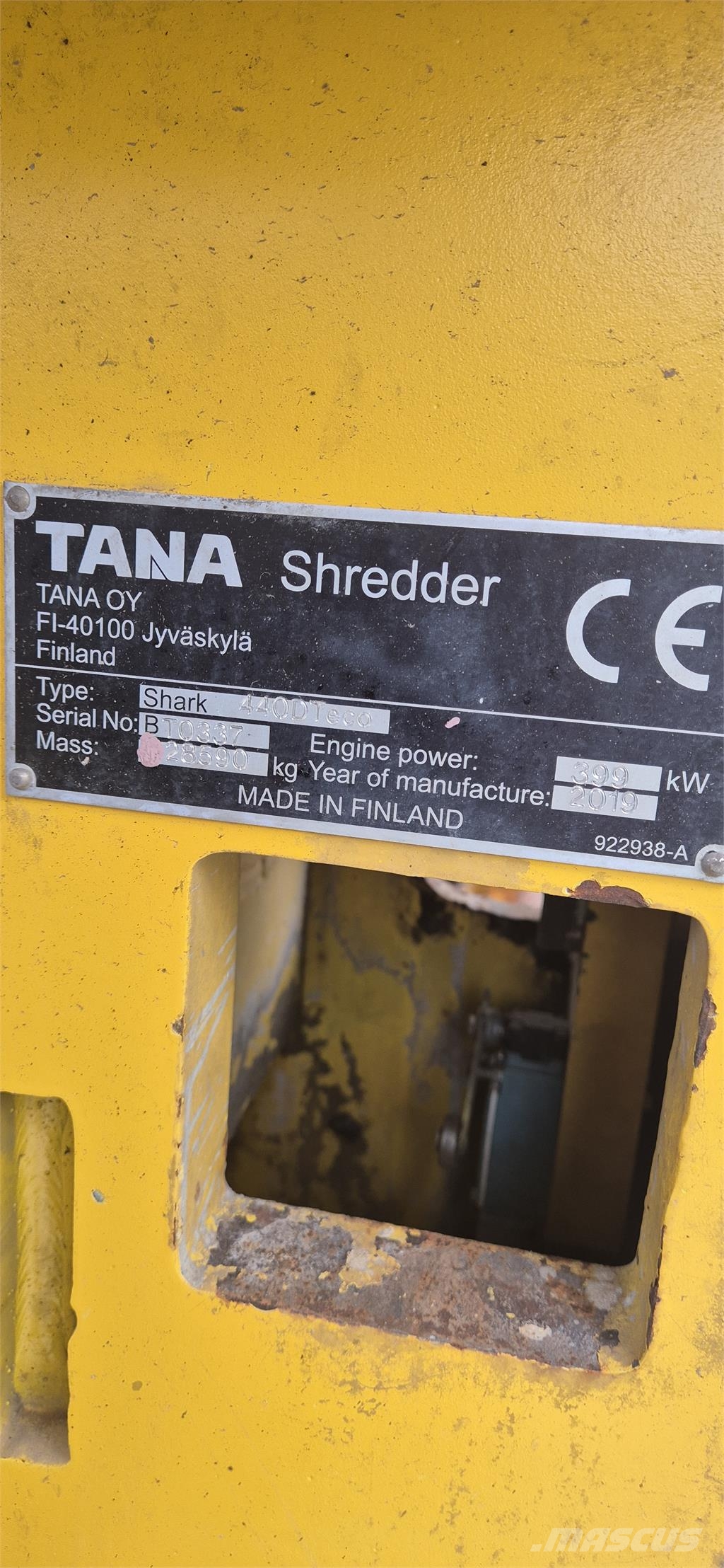 Tana 440DT Eco Mašine za uništavanje otpada