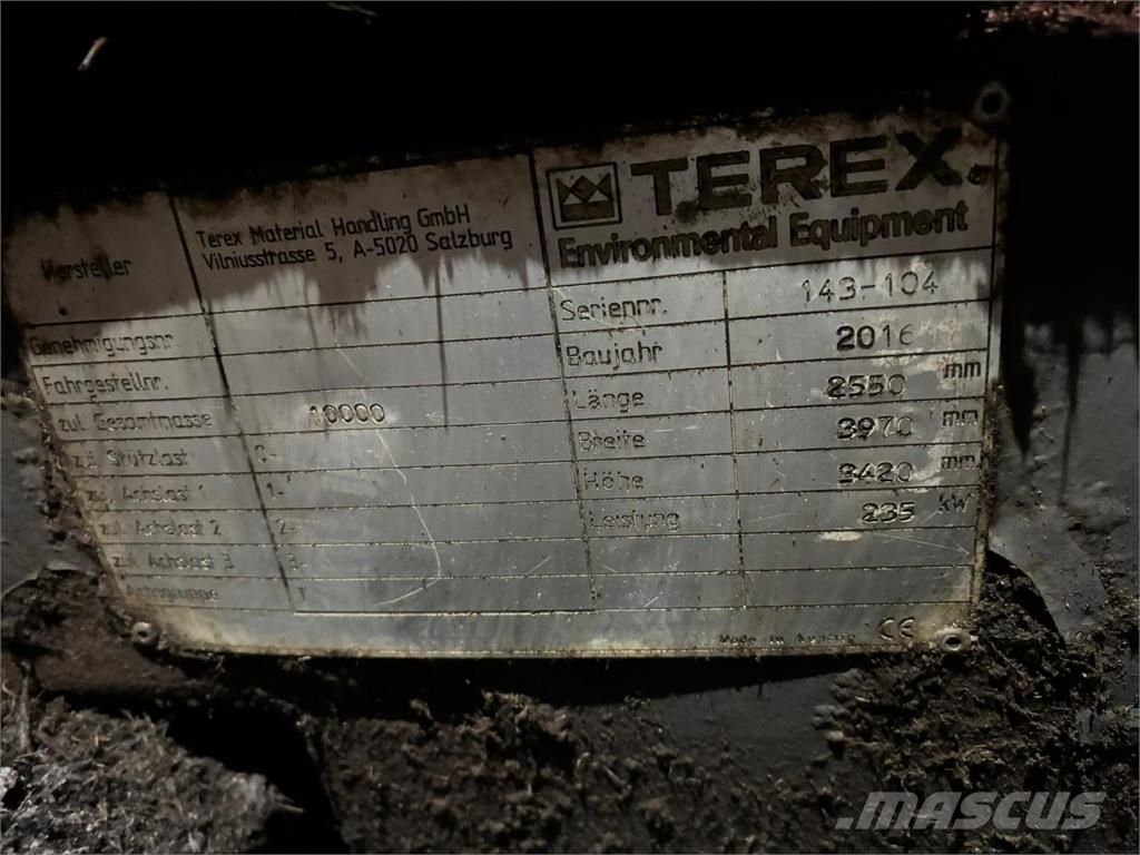 Terex Ecotec TWT 500 قطع غيار المخلفات / إعادة التدوير والمحاجر