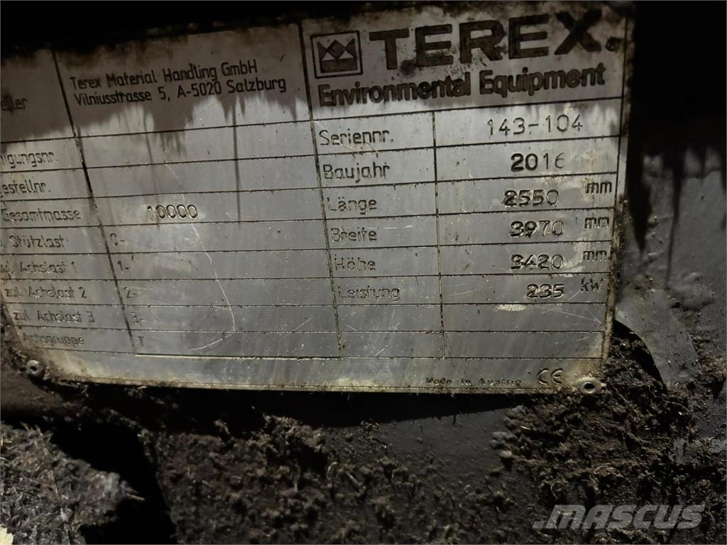 Terex Ecotec TWT 500 قطع غيار المخلفات / إعادة التدوير والمحاجر