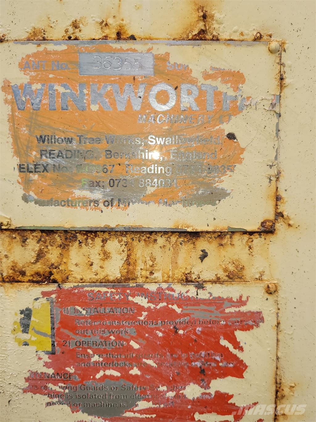 Winkworth Mixing Unit 55 Muut koneet