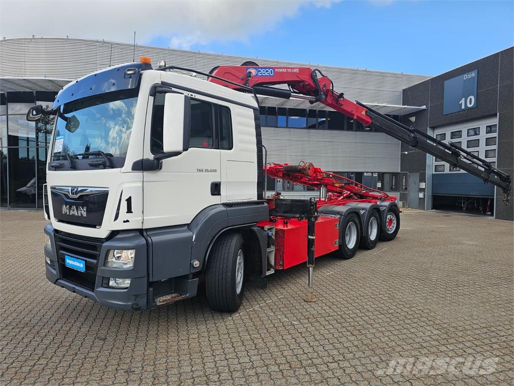 MAN TGS 35.500 8X4-4 Savivarčiai su kabeliniu keltuvu
