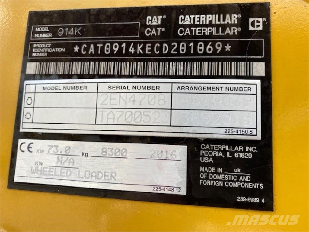 CAT 914K Utovarivači na točkove