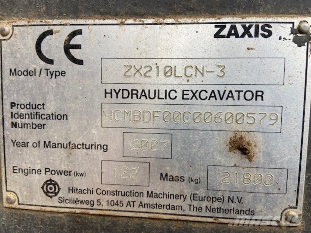 Hitachi ZX210LCN-3 履帶式 挖土機/掘鑿機/挖掘機