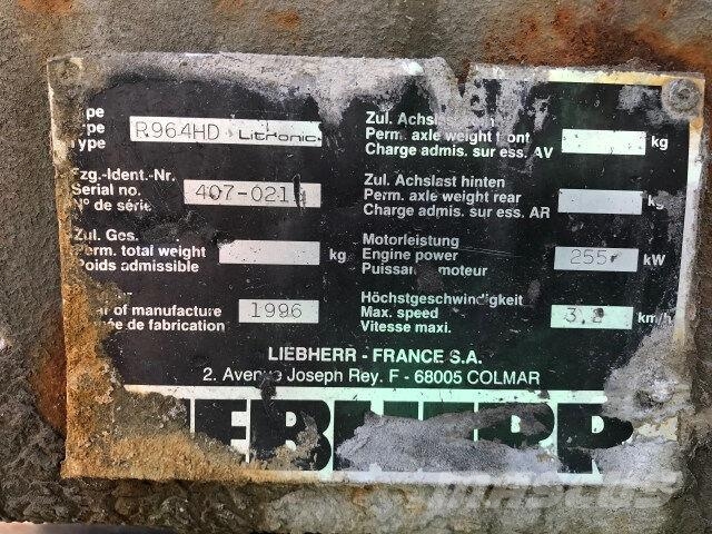 Liebherr R964HD Litronic Beltegraver