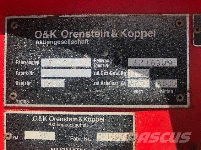 O&K F106A Graders