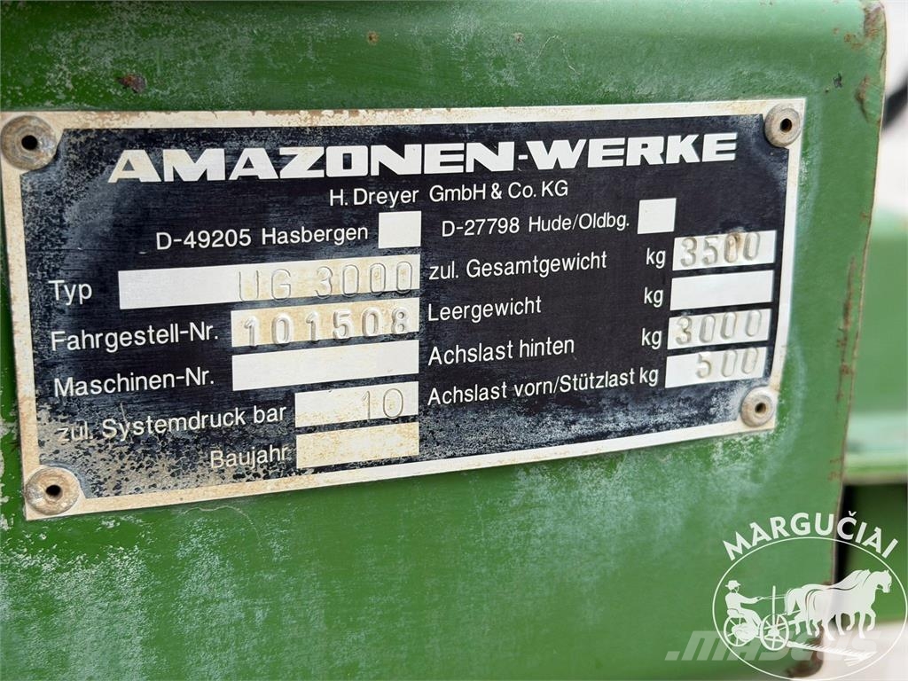 Amazone UG 3000 Power, 3000 ltr, 24 m الرشاشات