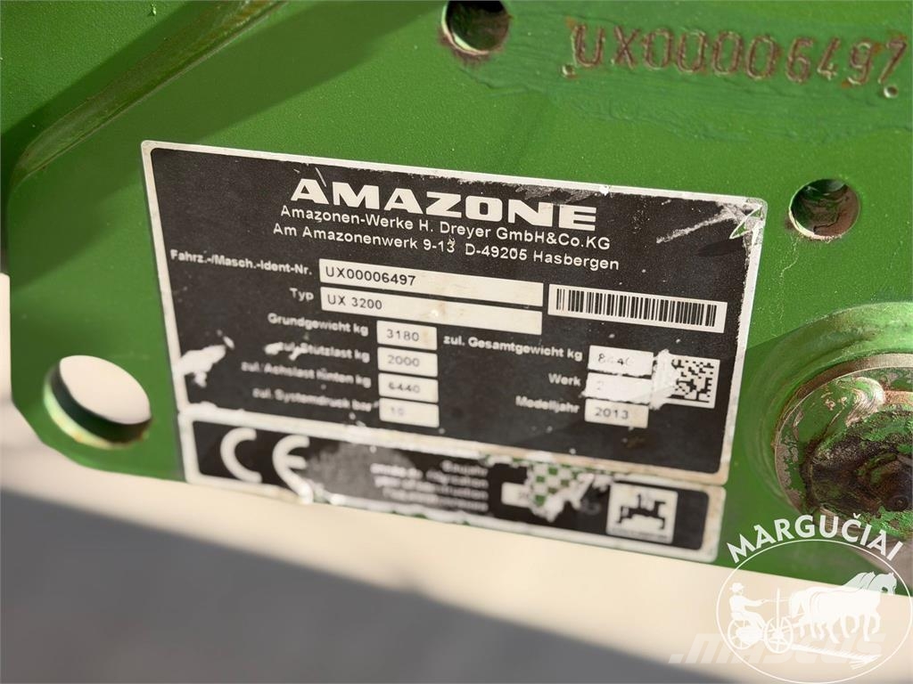 Amazone UX 3200 Special, 3200 ltr, 24 m الرشاشات