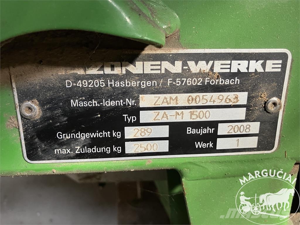 Amazone ZA-M 1500 SBS, 2500 ltr. Mineral spreaders