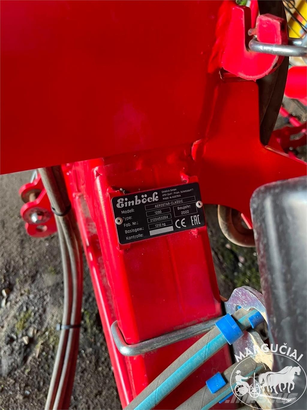 Einböck Aerostar Classic, 12 m. مسحات مشطية
