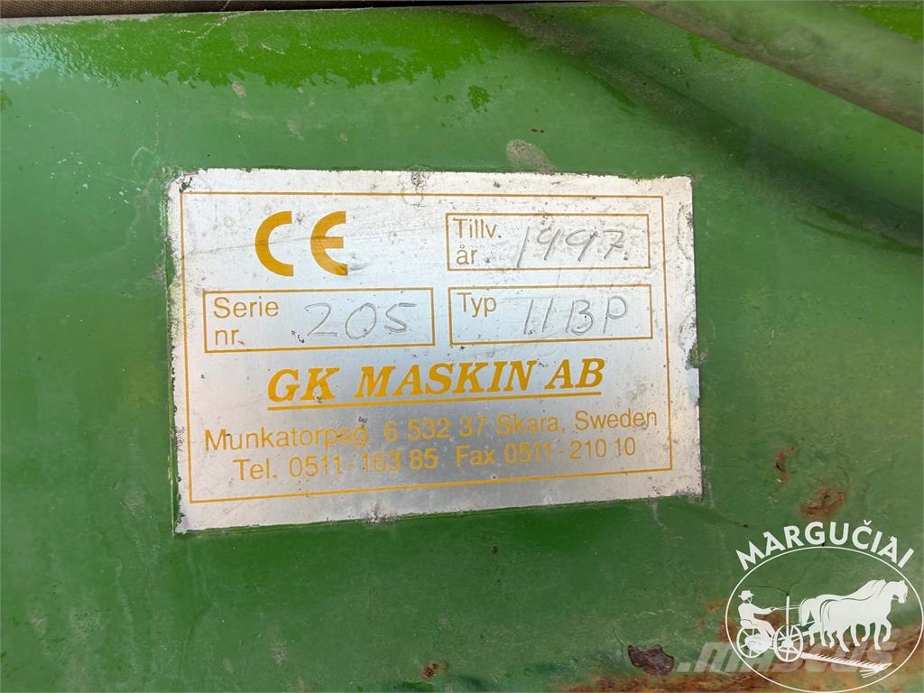 GK Maskin 11BP, 11000 kg. Ανατρεπόμενες ρυμούλκες