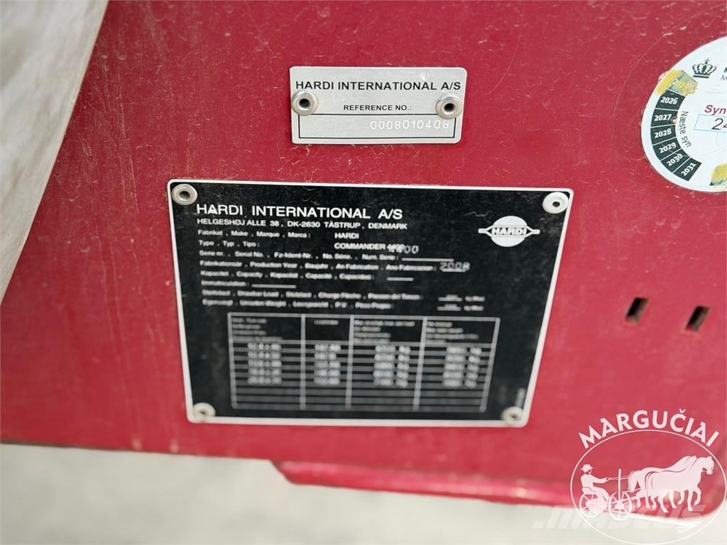 Hardi Commander 4400i, 4400 ltr, 24 m Vučene prskalice