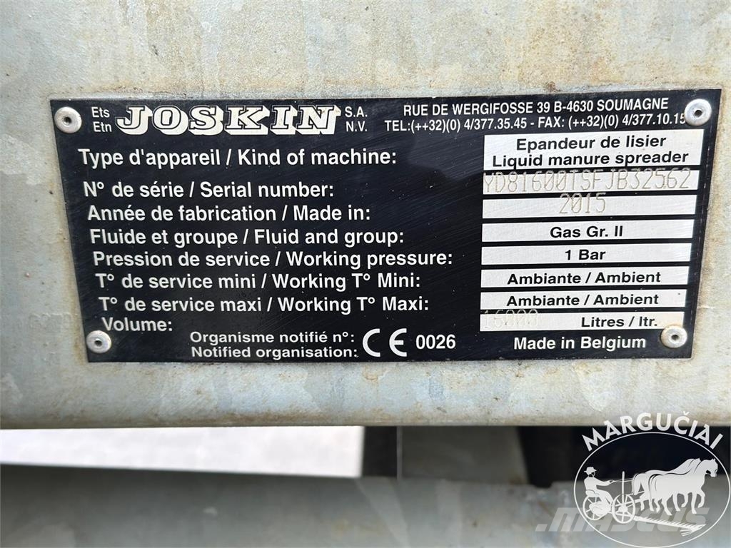 Joskin Modulo 2 16000 MEB, 16000 ltr. Poranyag tartályos