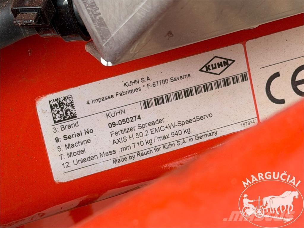 Kuhn Axis 50.2 H-EMC-W, 4200 ltr. Розсіювач мінеральних добрив