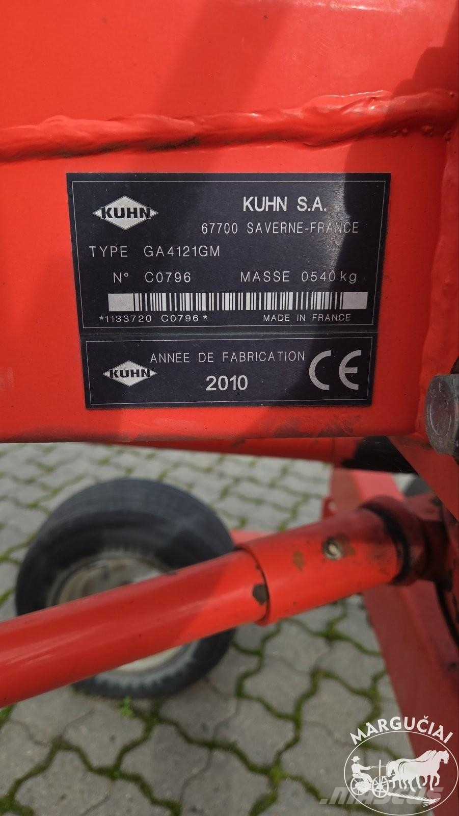 Kuhn GA 4121 GM, 4,1 m Okretači i sakupljači sena