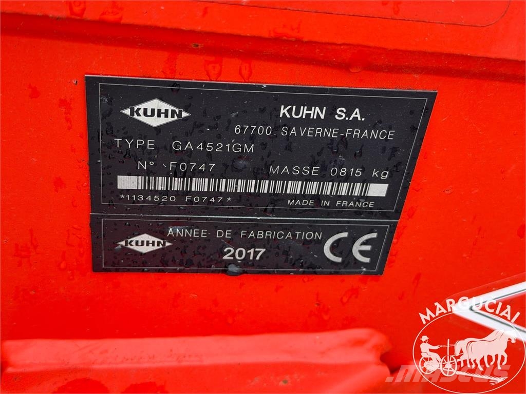 Kuhn GA4521GM, 4,5 m Šieno grėbliai ir vartytuvai
