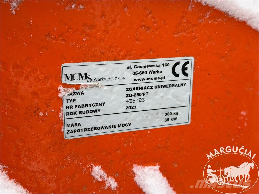 MCMS ZU-250/PT, 2,5 m Snežné pluhy, predné snežné radlice