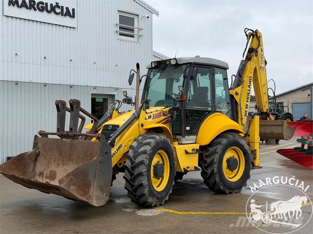 New Holland LB 115.B لوادر وحفارات أمامية