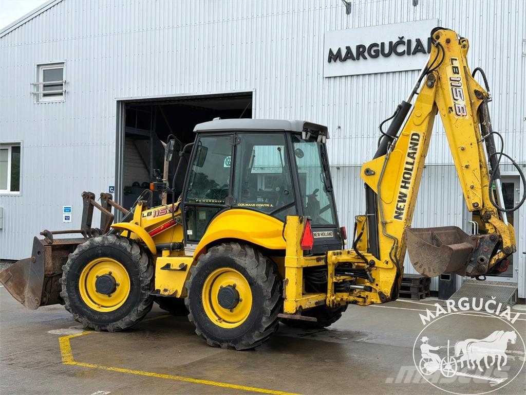New Holland LB 115.B لوادر وحفارات أمامية