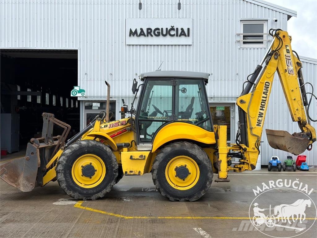 New Holland LB 115.B لوادر وحفارات أمامية