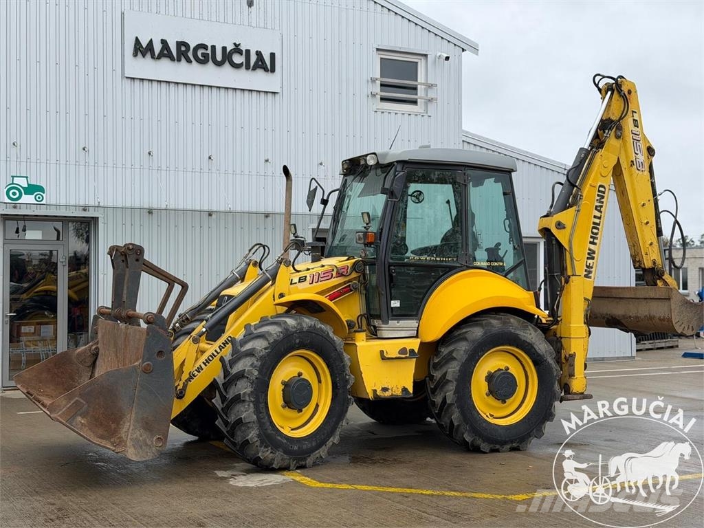 New Holland LB 115.B لوادر وحفارات أمامية