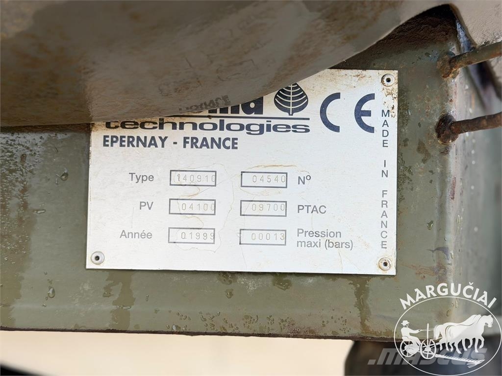Tecnoma 4000 ltr, 28 m الرشاشات