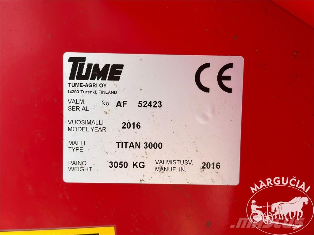 Tume Titan 3000, 3 m. Präzisionssaatmaschinen