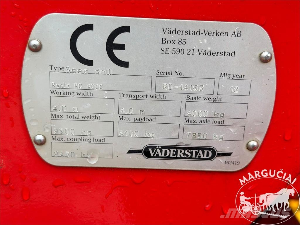 Väderstad Super XL Rapid 400 C, 4 m Sėjimo technika