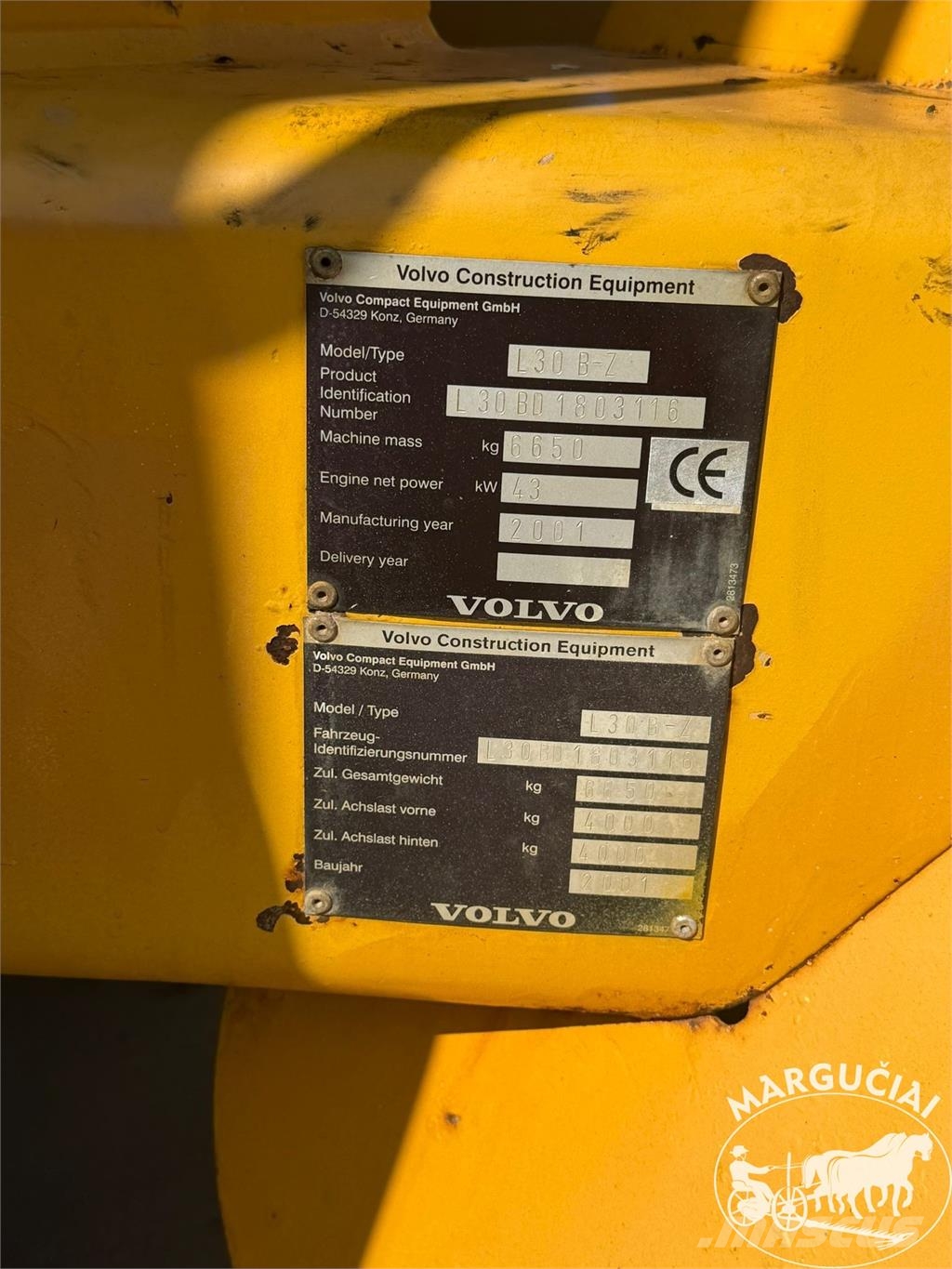 Volvo L30B, 57 AG Front loaders and diggers