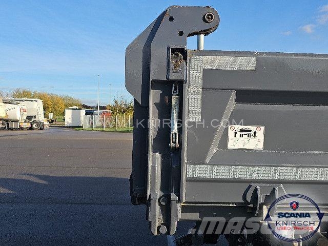Scania G 320 B4x2NA 3-Seitenkipper Dautel mit Kran Hiab 덤프 트럭