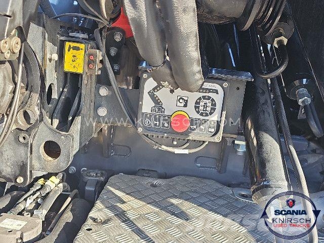 Scania G 320 B4x2NA 3-Seitenkipper Dautel mit Kran Hiab 덤프 트럭