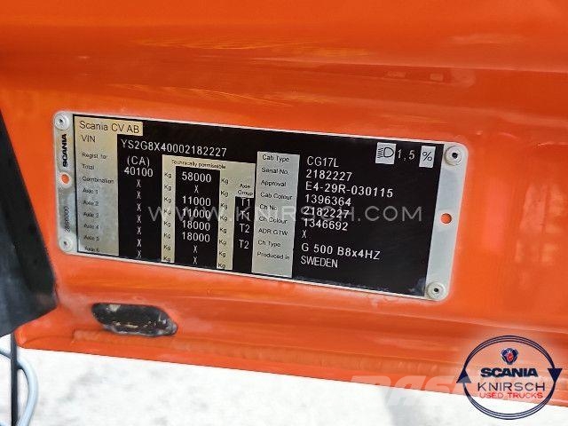 Scania G 500 B8x4HZ Nutzlast/Payload 40t Volume 25mÂ³ Pašizgāzējs