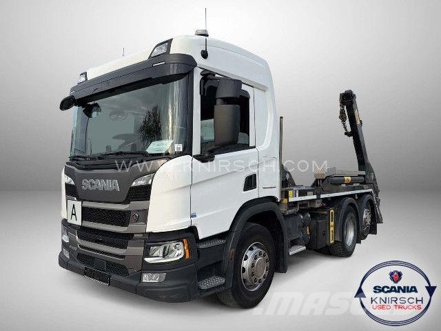 Scania P410B6x2*4NA / HYVA Absetzkipper / Retarder Razstavljivi tovornjaki z žičnimi dvigali