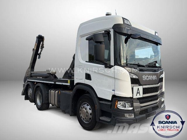 Scania P410B6x2*4NA / HYVA Absetzkipper / Retarder Razstavljivi tovornjaki z žičnimi dvigali