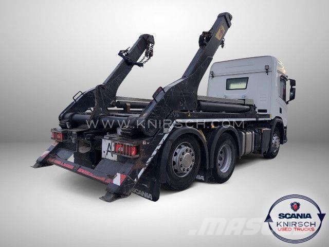 Scania P410B6x2*4NA / HYVA Absetzkipper / Retarder Razstavljivi tovornjaki z žičnimi dvigali