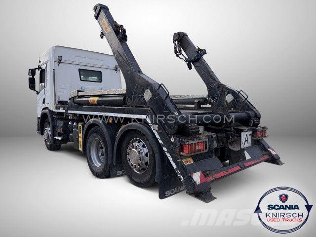 Scania P410B6x2*4NA / HYVA Absetzkipper / Retarder Razstavljivi tovornjaki z žičnimi dvigali