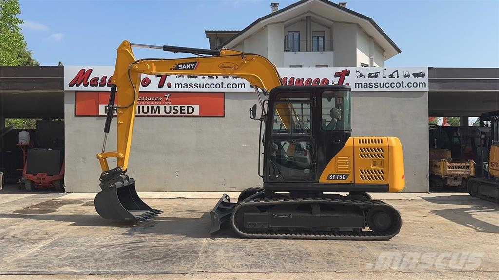 Sany SY75C Escavadoras Midi 7t - 12t