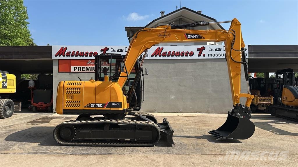 Sany SY75C Escavadoras Midi 7t - 12t