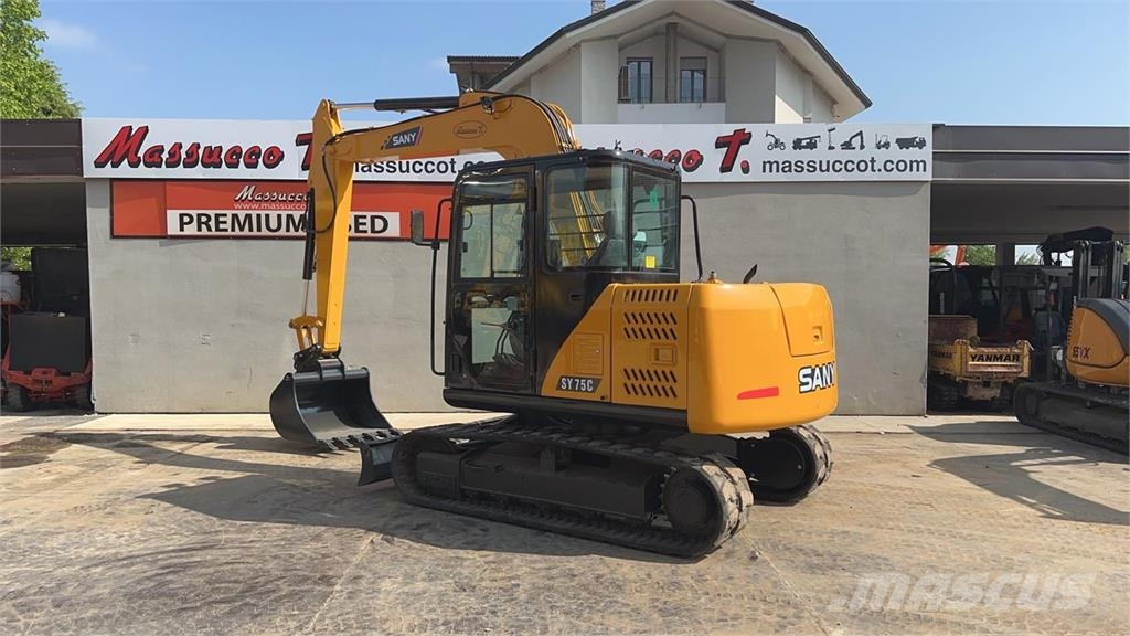 Sany SY75C Escavadoras Midi 7t - 12t