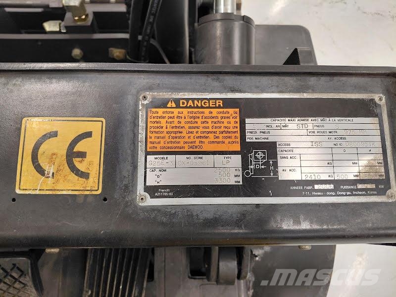 Daewoo G25E-3 LPG forklifts
