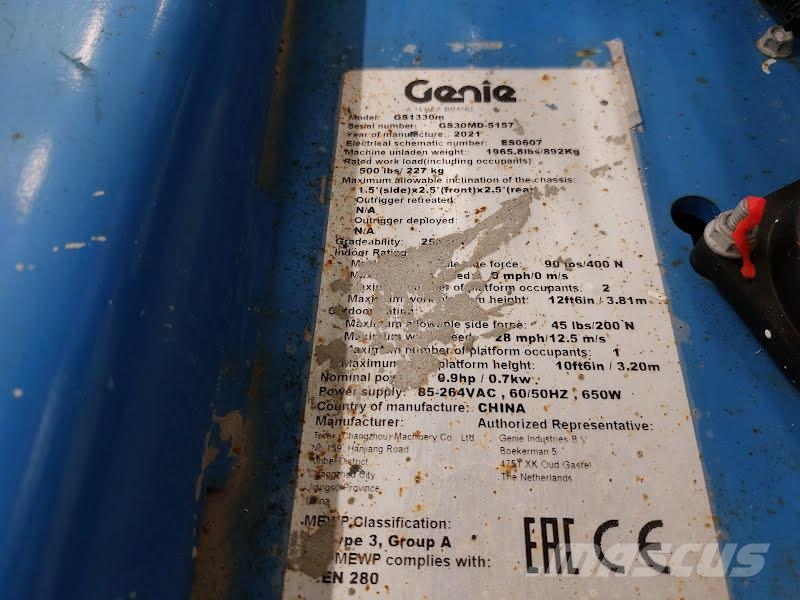 Genie GS-1330M Käärtõstukid