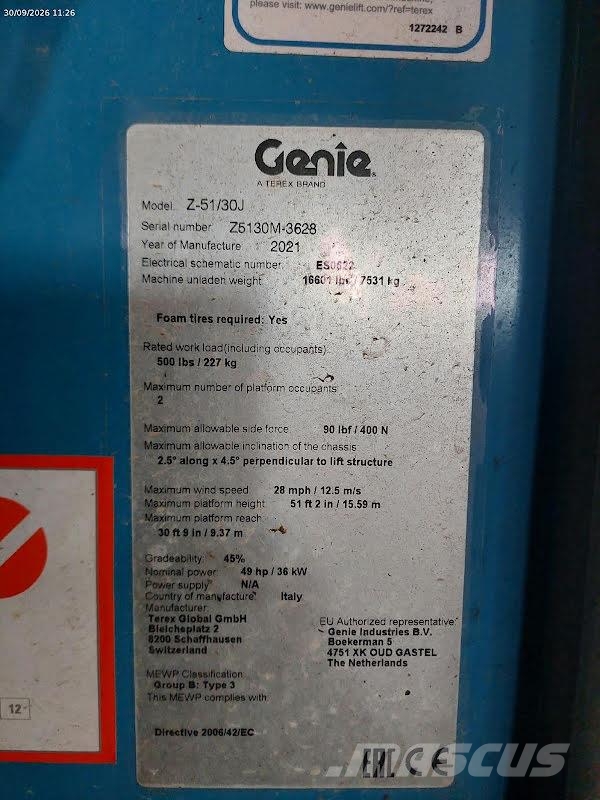 Genie Z-51/30J RT رافعات سلة مفصلية