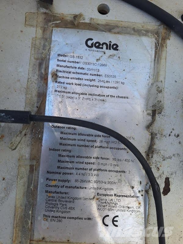 Genie GS-1532 Ανυψωτήρες ψαλιδωτής άρθρωσης