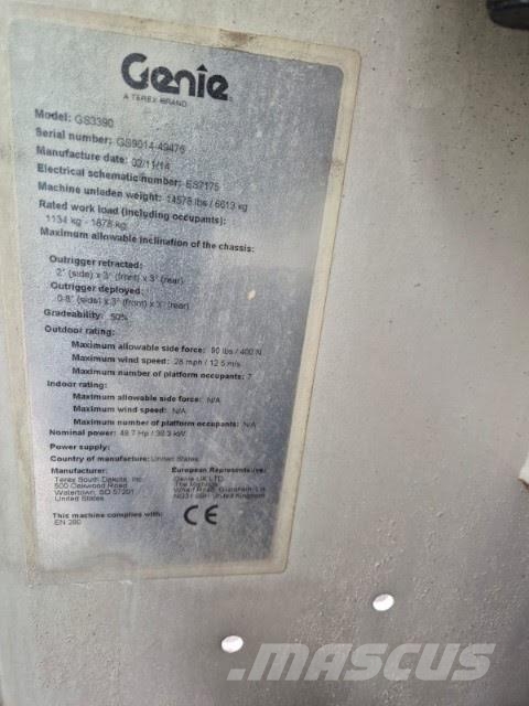 Genie GS-3390 RT Saksilavat