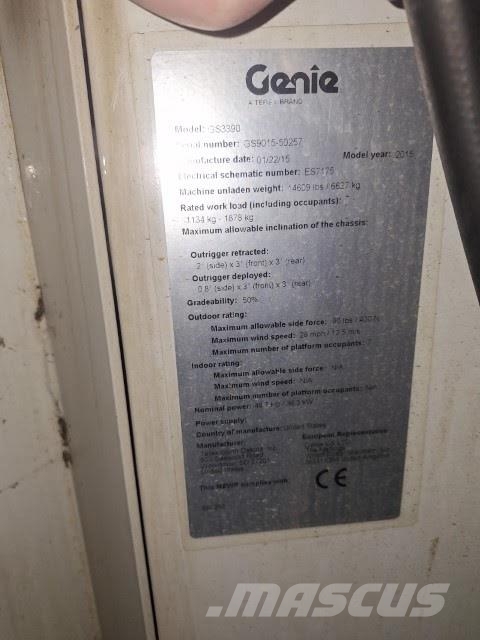 Genie GS-3390 RT Ανυψωτήρες ψαλιδωτής άρθρωσης