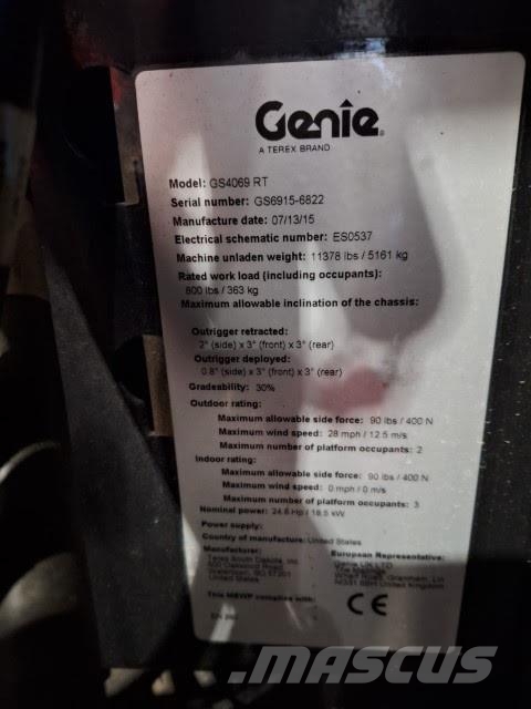 Genie GS-4069 RT OR Žirkliniai keltuvai