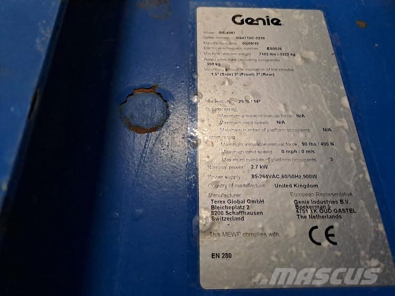 Genie GS-4047 剪叉式升降机