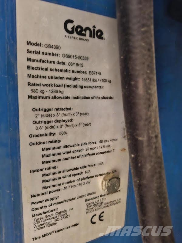 Genie GS-4390 RT Schaarhoogwerkers